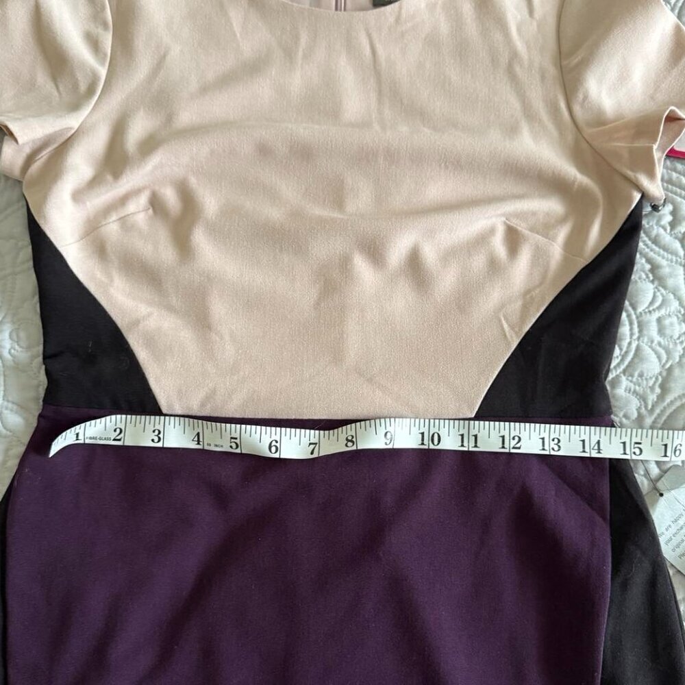 NWT Vince Camuto pastel colorblock sheath dress Size 4 - Picture 11 of 13